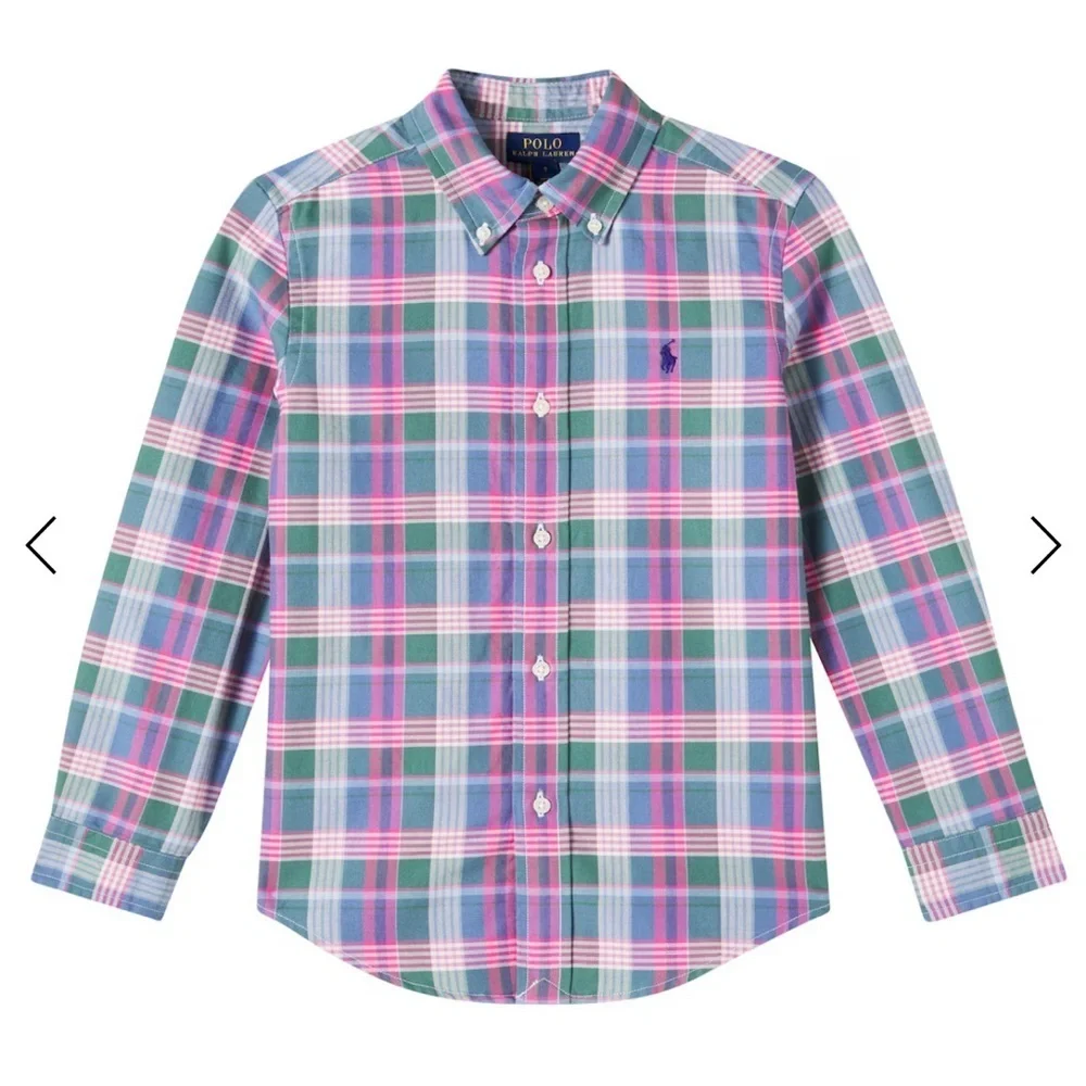 Ralph Lauren Kids Multicolor Plaid Button Down Shirt